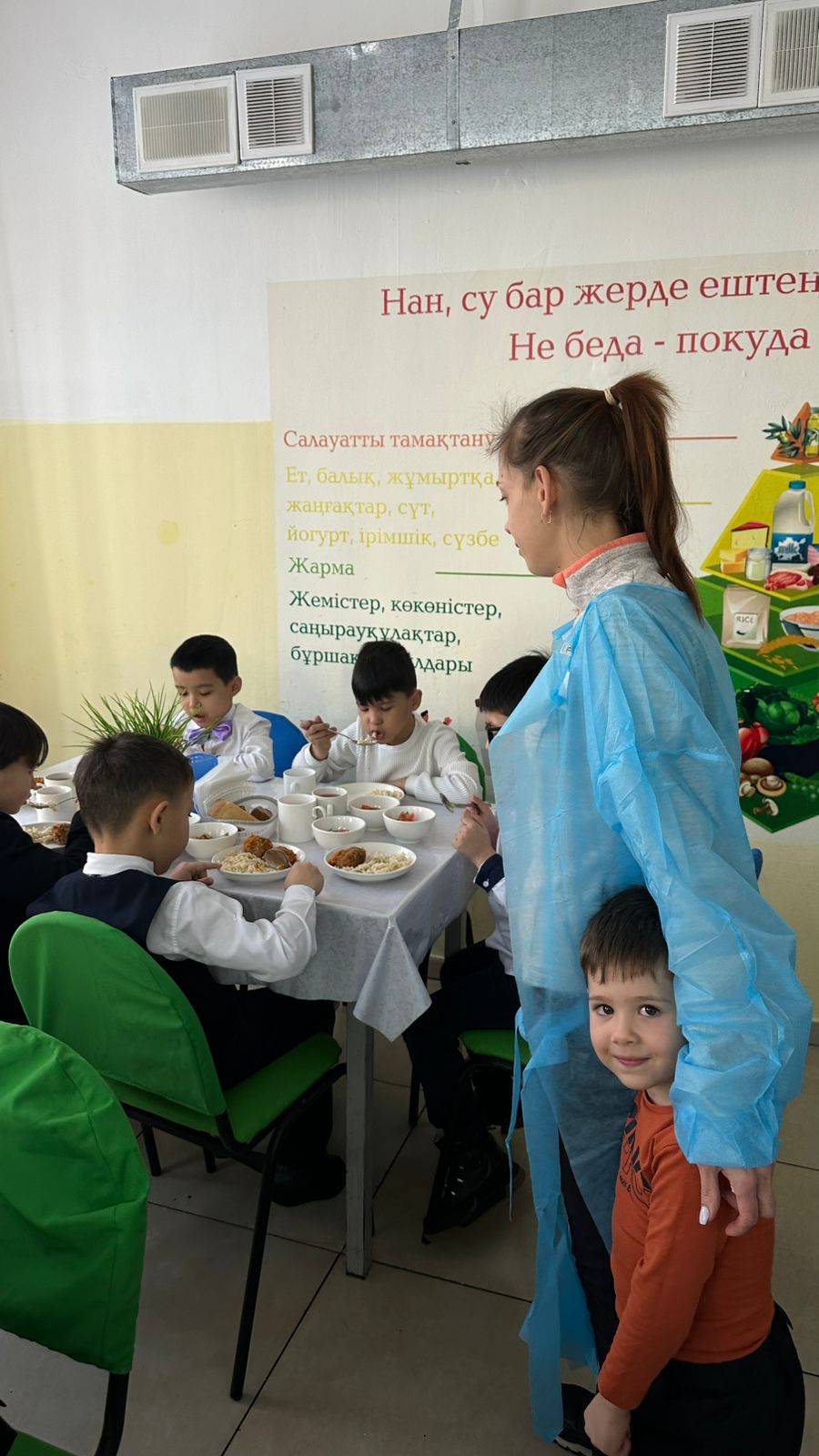 Мектеп асханасында 1- сынып ата-аналар кезекшілігі